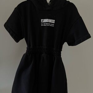 Black Hooded Fendi Dress